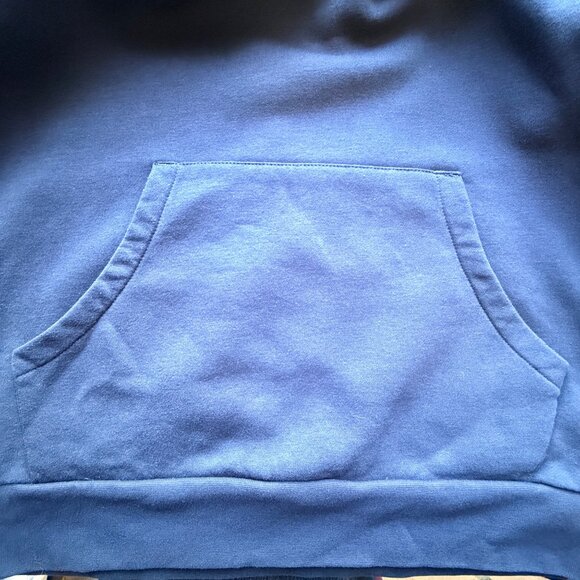 Oakley Hoodie Mens XL Navy Cotton Performance Fit Pullover Kangaroo Pocket Logo - Picture 6 of 6